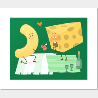 Mac and Cheese in Love Posters and Art